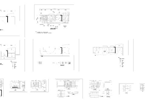  两室一厅一厨一卫小户型cad施工图 