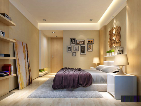  华日城市理想A2户型样板房装饰工程施工图 