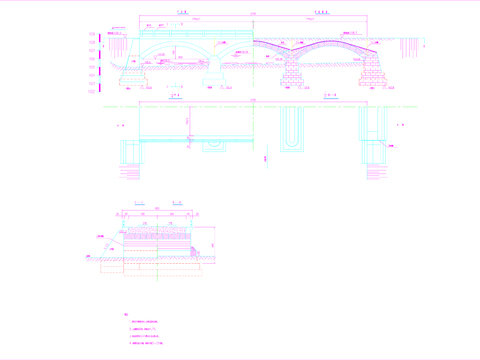  石拱桥整体CAD图 