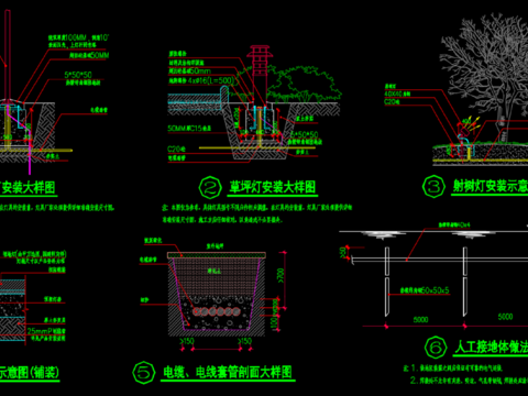  電氣安裝cad大樣圖 
