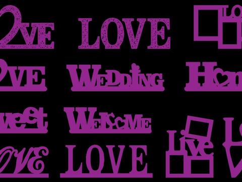  婚礼背板CAD图库 