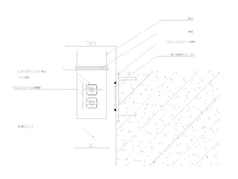  塑铝板纵剖cad大样图 