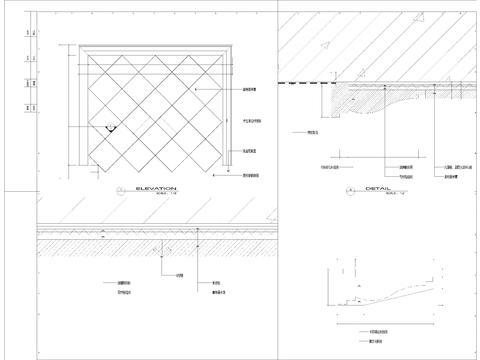  73套隔墙类节点 木龙骨 石材 变形缝节点大样图 