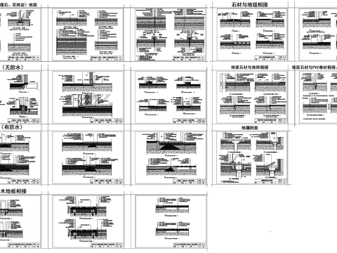  石材装修 石材装修剖面 石材装修节点 石材装修详图 石材cad大样图 