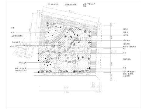 園林景觀綠化CAD施工圖 