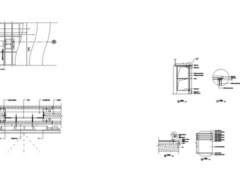  石膏板墙挂电视节点大样 