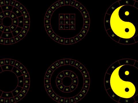  风水八卦cad图库 