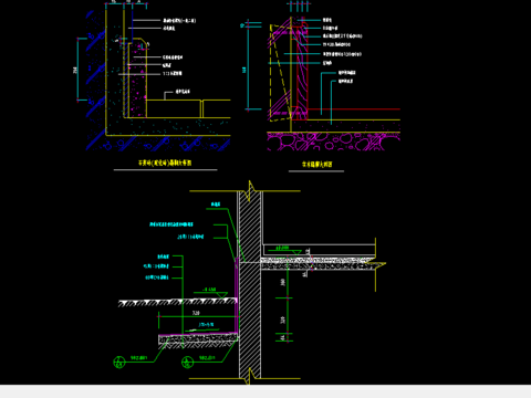  石材踢脚cad大样图 