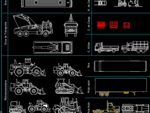  车辆汽车cad图库 
