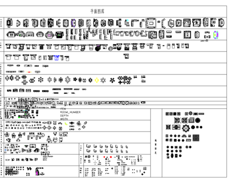  建筑常用装饰cad图库 