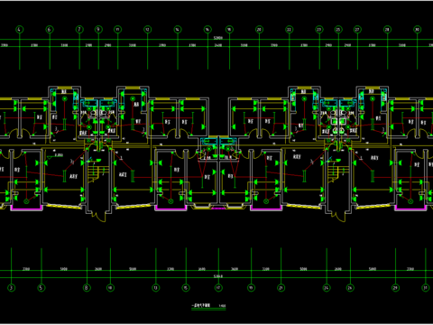  六层住宅电气CAD施工图 