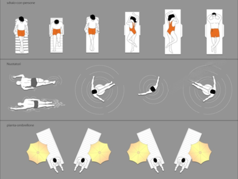  海边沙滩游泳池CAD施工图 
