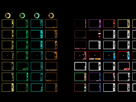  国外图框模板-A3图框CAD图库 
