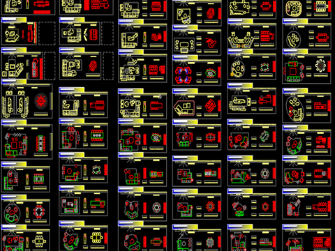  家具模块大全版cad图库 