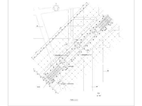  噴泉柱陣景觀CAD施工圖 