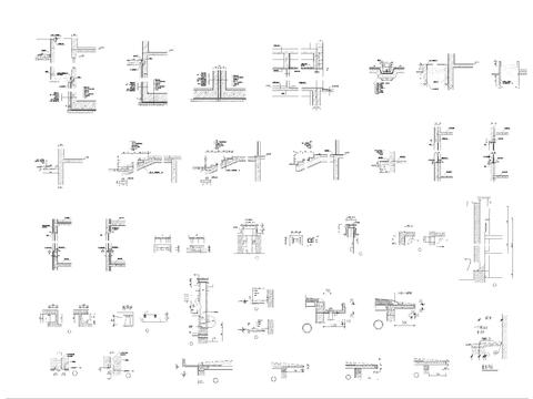  用建筑节点大样合集cad图库 