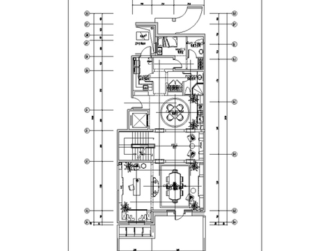  別墅樣板間CAD施工圖 