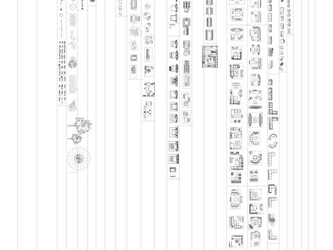  北平室内高级cad图库 