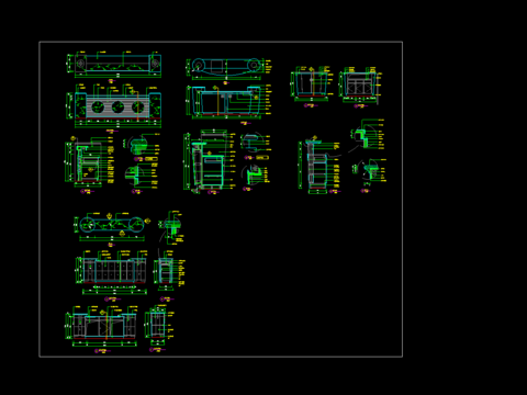  服务台cad施工图 