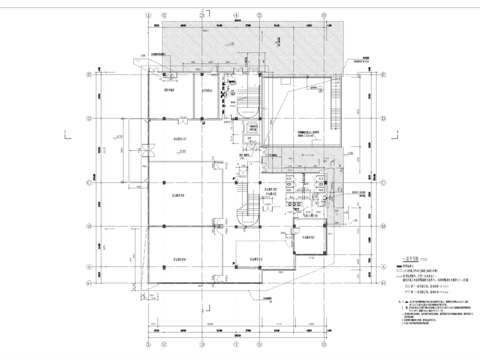  配套建筑（改造前售樓處）cad施工圖 