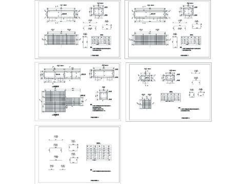  桥墩承台钢筋CAD施工图 