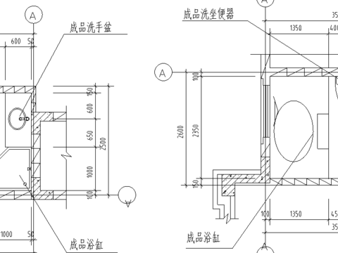  卫生间大样CAD图 