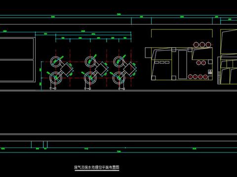  钢铁厂污水处理cad施工图 