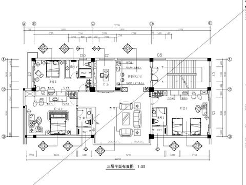  时代电器   大楼  三楼休息室CAD施工图 