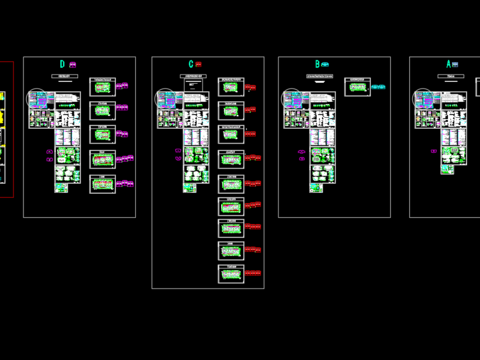  泗洪县陈圩乡郁嘴村居住区给排水CAD施工图 
