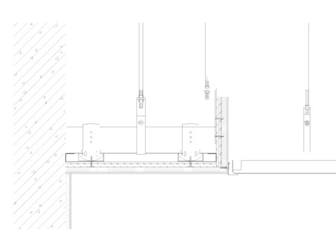  石膏板和铝扣板收口CAD施工图 