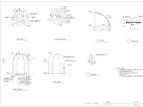  圆亭CAD节点大样 