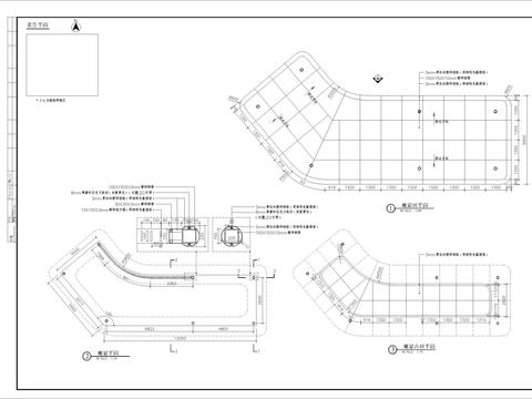  特色钢制廊架细部CAD施工图 