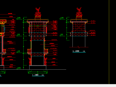  东莞南城步行街门楼 
