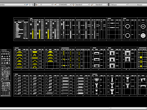  欧式节点全套CAD施工图 