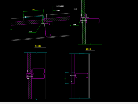  墙板搭接CAD施工图 