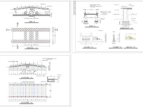  木兰天桥CAD施工图 