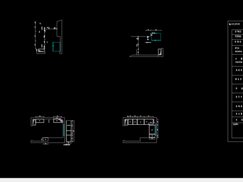  橱柜图纸CAD施工图 