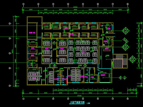  足浴会所cad图纸 
