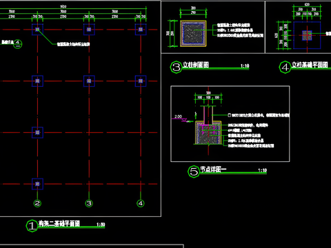  玻璃连廊设计cad施工图 