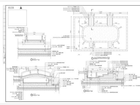  幼儿园沙坑及戏水池细部CAD施工图 