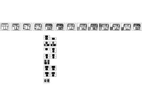  美式家装cad施工图 