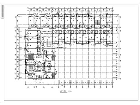  多層宿舍建筑cad施工圖 