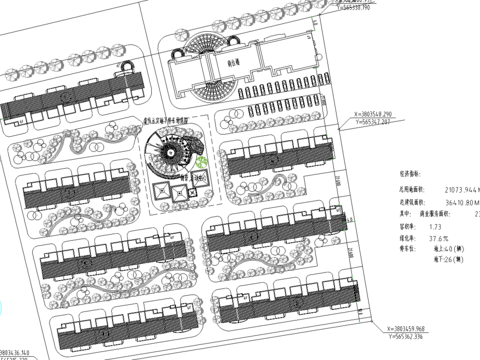  多層小區(qū)CAD施工圖 
