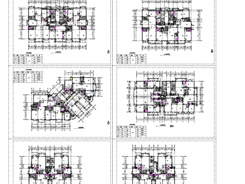  北京某超大户型设计cad施工图 