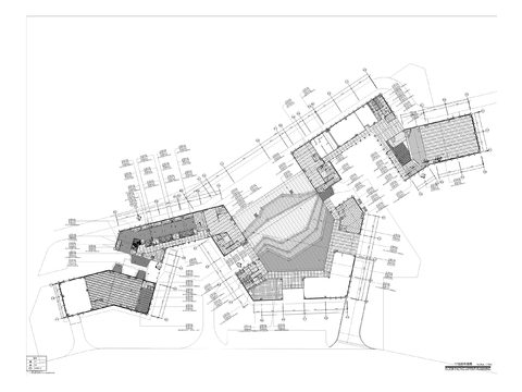  渝西水质检测站cad施工图 