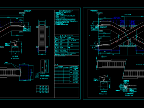  自动扶梯cad节点大样 