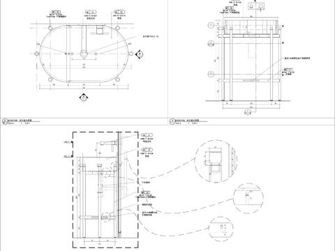  成品洗手台节点大样图 