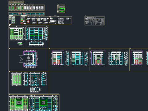 衣柜酒柜橱柜cad图库 
