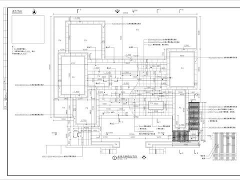  特色镜面水景细部CAD施工图 