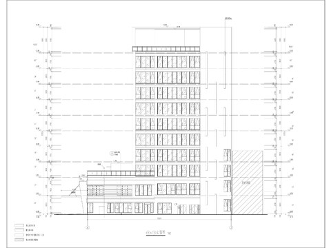  人民医院住院医技楼建设项目cad施工图 